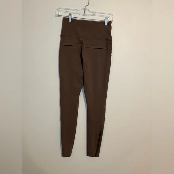 athleta delancey moto tight in coffee house brown size xs - Picture 3 of 7